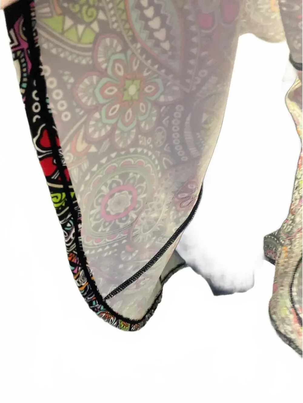 A Shore Fit Thighs Plus 18W Multicolor Paisley Swimdress Swimsuit